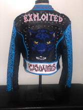 Load image into Gallery viewer, Azalea Wang Blueworld Graphic Moto Jacket