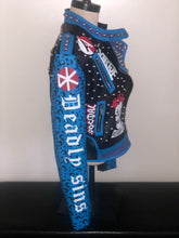 Load image into Gallery viewer, Azalea Wang Blueworld Graphic Moto Jacket