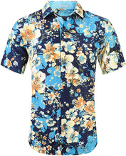 Load image into Gallery viewer, Wrinkle-Free Hawaiian Short Sleeve Button Down
